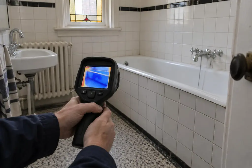 Lekdetectie Elburg – onderzoek in een badkamer van een oudere woning