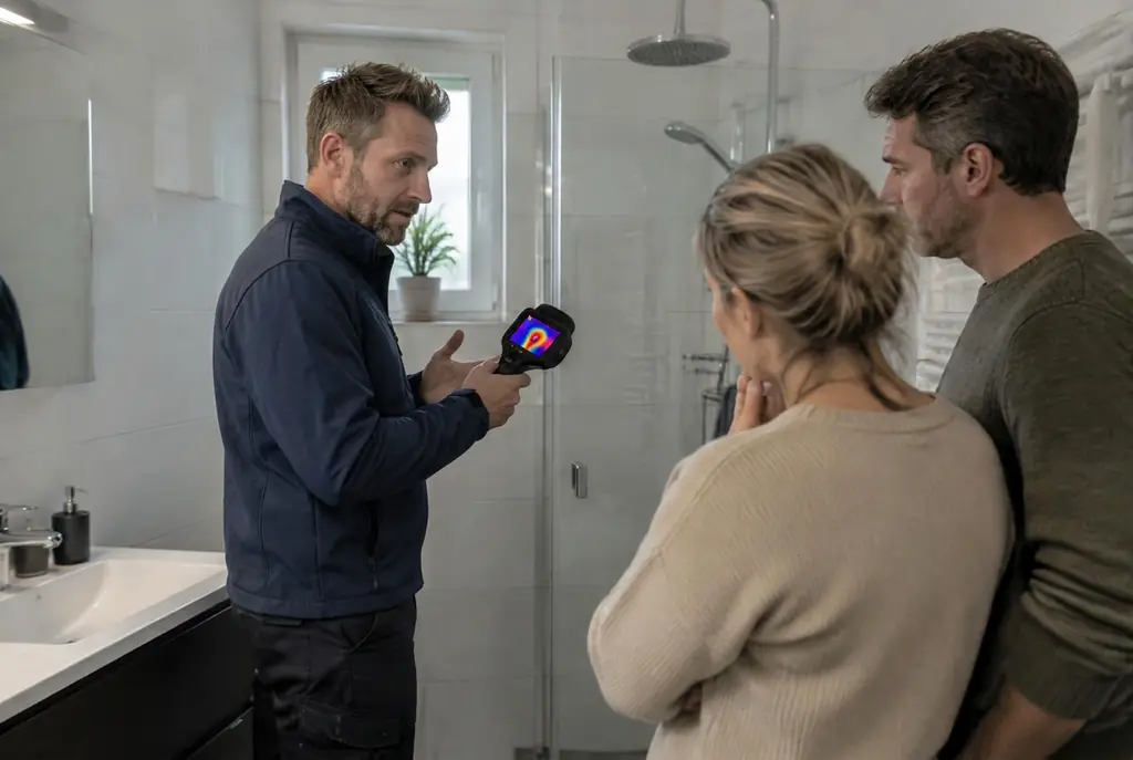 Lekdetectie Elburg – specialist legt bevindingen uit aan bewoner